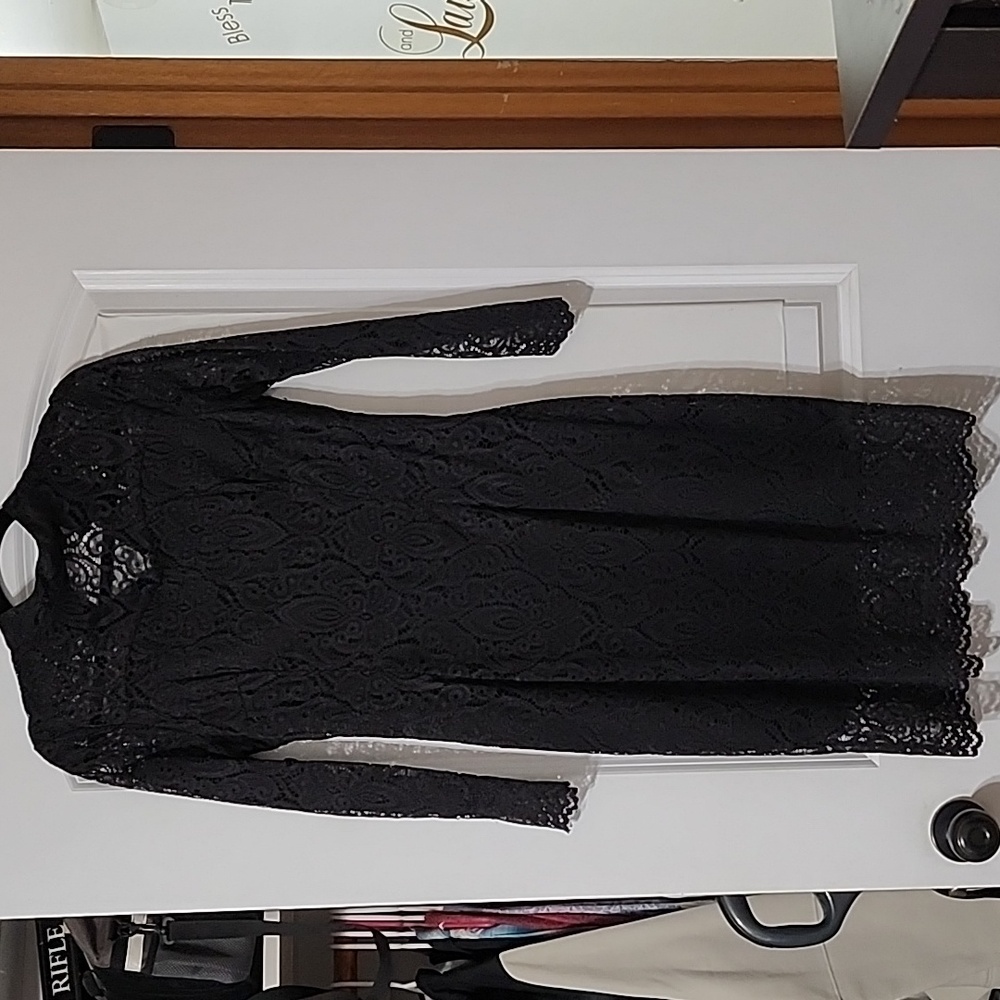 Lace black dress